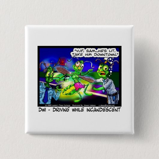 DWI Firefly Funny Gifts T-Shirts & Sammlerstücke Button (Vorderseite)