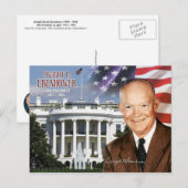 Dwight D. Eisenhower - 34. Präsident der USA Postkarte (Vorne/Hinten)