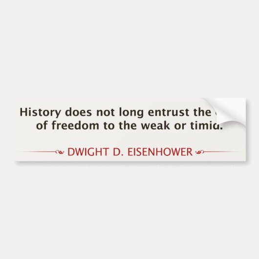 Dwight D. Eisenhower Autoaufkleber (Vorne)