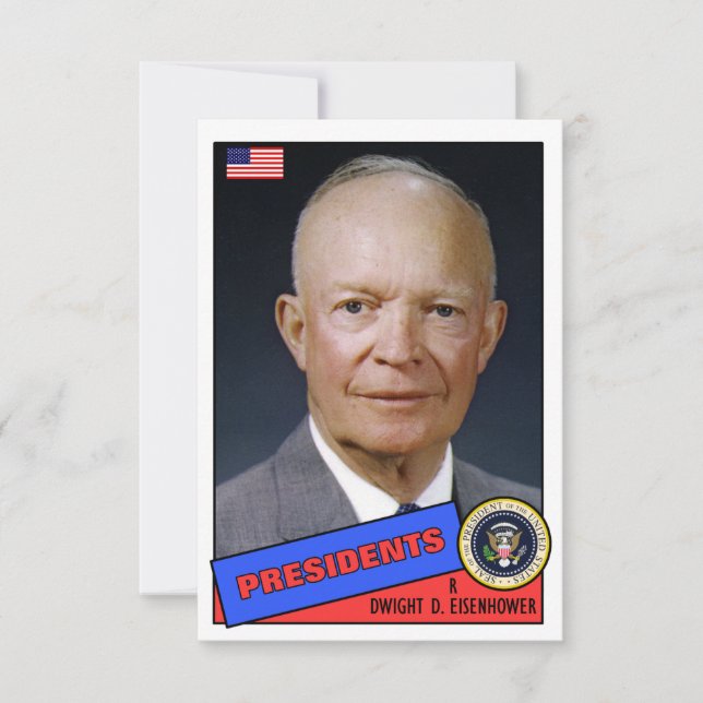 Dwight D. Eisenhower Baseball Card (Vorderseite)