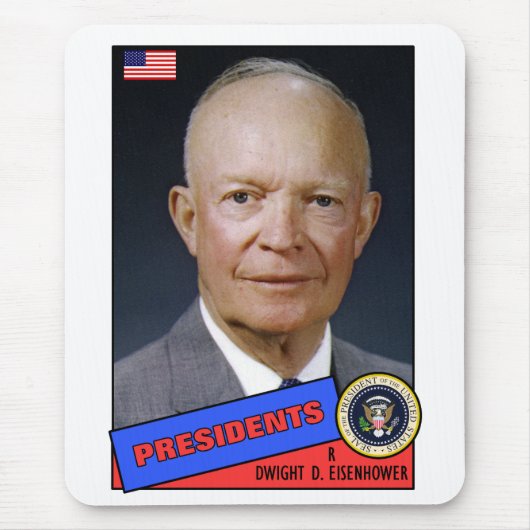 Dwight D. Eisenhower Baseball Card Mousepad (Vorne)