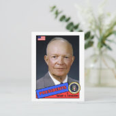 Dwight D. Eisenhower Baseball Card Postkarte (Stehend Vorderseite)