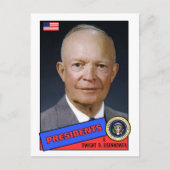 Dwight D. Eisenhower Baseball Card Postkarte (Vorderseite)