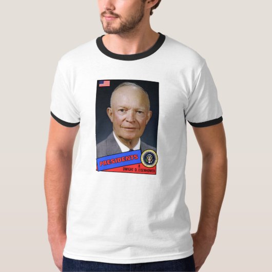 Dwight D. Eisenhower Baseball Card T-Shirt (Vorderseite)