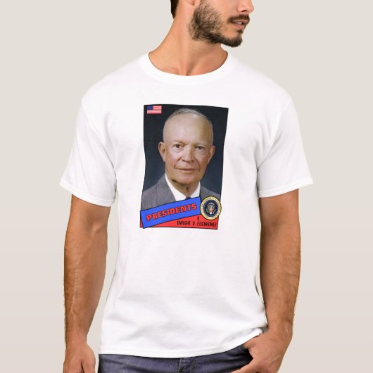 Dwight D. Eisenhower Baseball Card T-Shirt (Vorderseite)
