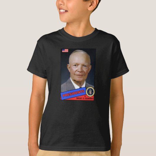 Dwight D. Eisenhower Baseball Card T-Shirt (Vorderseite)