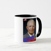 Dwight D. Eisenhower Baseball Card Tasse (VorderseiteRechts)