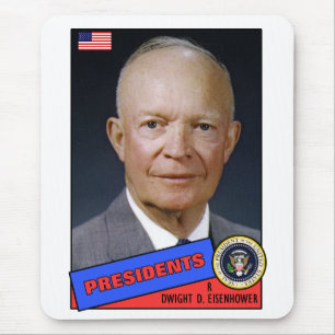 Dwight D. Eisenhower Baseballkarte Mousepad