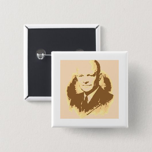 Dwight D Eisenhower Button (Vorne & Hinten)