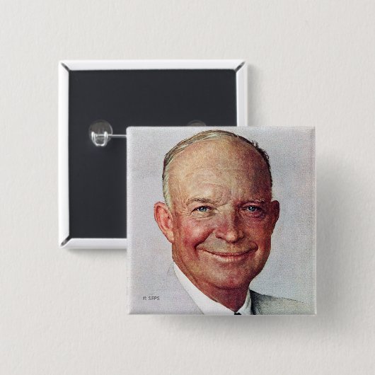 Dwight D. Eisenhower Button (Vorne & Hinten)
