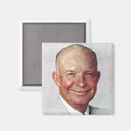 Dwight D. Eisenhower Magnet (Vorderseite/Rückseite)