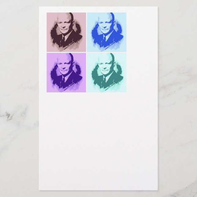 Dwight D Eisenhower Pop Art (Vorderseite)