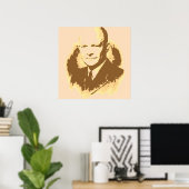 Dwight D Eisenhower Pop Art Poster (Heimbüro)
