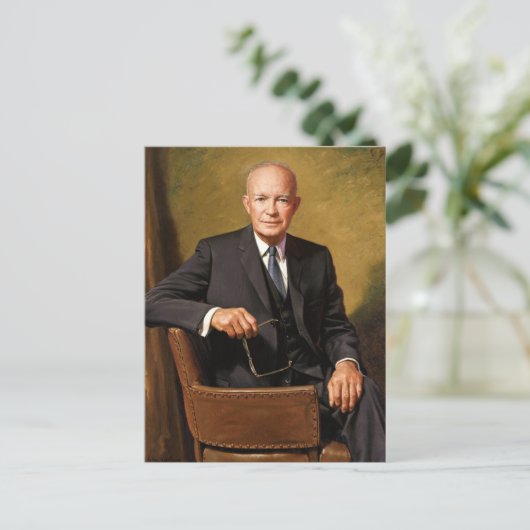 Dwight D. Eisenhower Postkarte (Stehend Vorderseite)