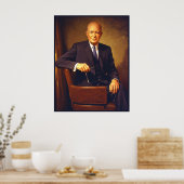Dwight D. Eisenhower Presidential Portrait Poster (Küche)