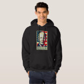 Dwight D Eisenhower Propaganda Poster Hoodie (Vorne ganz)
