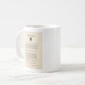 Dwight D. Eisenhower Tagesordnung (1944) Kaffeetasse (Vorderseite Links)