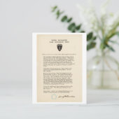 Dwight D. Eisenhower's Order of the Day (1944) Postkarte (Stehend Vorderseite)