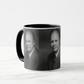 Dwight D. Eiserhower Portrait Tasse (Vorderseite Links)