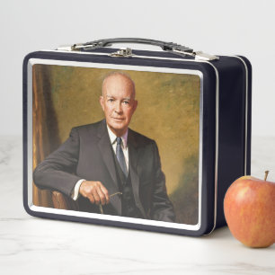 Dwight Eisenhower Amerikanischer Präsident Porträt Metall Brotdose