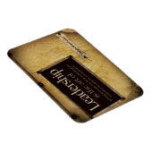 Dwight Eisenhower Inspiration Zitat "Leadership" Magnet (Rechte Seite)