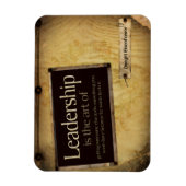 Dwight Eisenhower Inspiration Zitat "Leadership" Magnet (Vertikal)