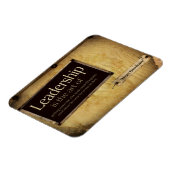 Dwight Eisenhower Inspiration Zitat "Leadership" Magnet (Linke Seite)