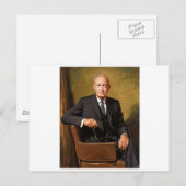 Dwight Eisenhower Postkarte (Vorne/Hinten)