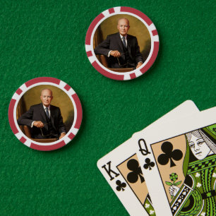 Dwight Eisenhower Präsident Amerikanisches Porträt Pokerchips