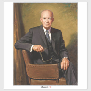 Dwight Eisenhower Präsident Weißes Haus Porträt Aufkleber