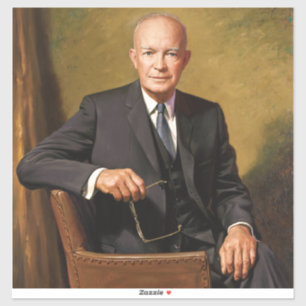 Dwight Eisenhower Präsident Weißes Haus Porträt Aufkleber