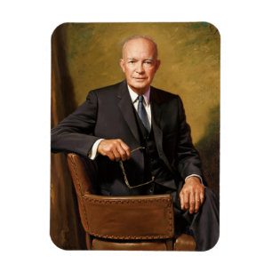 Dwight Eisenhower Präsident Weißes Haus Porträt Magnet