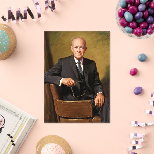 Dwight Eisenhower President White House Portrait Acryleinladungen (Insitu (Feier))