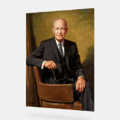 Dwight Eisenhower President White House Portrait Acrylschild (Winkel)