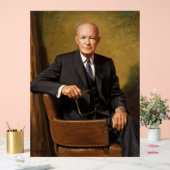 Dwight Eisenhower President White House Portrait Acrylschild (Hochzeit)