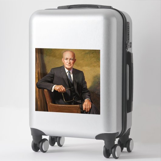 Dwight Eisenhower President White House Portrait Aufkleber (Koffer)