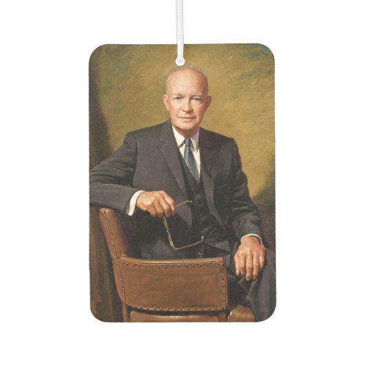 Dwight Eisenhower President White House Portrait Autolufterfrischer (Vorderseite)