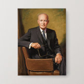 Dwight Eisenhower President White House Portrait Button (Vorderseite)