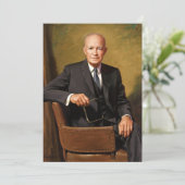 Dwight Eisenhower President White House Portrait Einladung (Stehend Vorderseite)