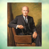 Dwight Eisenhower President White House Portrait Fensteraufkleber (Blatt 3)