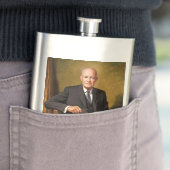 Dwight Eisenhower President White House Portrait Flachmann (Beispiel)