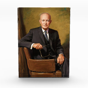Dwight Eisenhower President White House Portrait Fotoblock