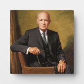 Dwight Eisenhower President White House Portrait Fotoplatte (Vorderseite)