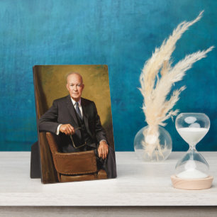 Dwight Eisenhower President White House Portrait Fotoplatte