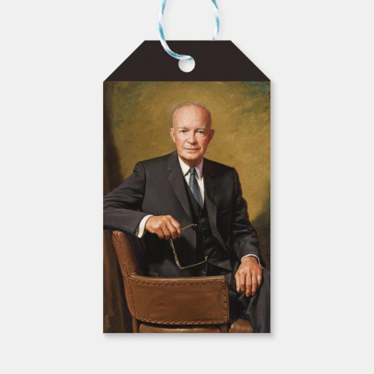 Dwight Eisenhower President White House Portrait Geschenkanhänger (Rückseite)