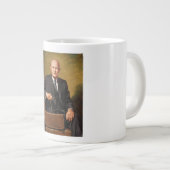 Dwight Eisenhower President White House Portrait Jumbo-Tasse (Vorderseite Rechts)