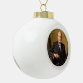 Dwight Eisenhower President White House Portrait Keramik Kugel-Ornament (Links)