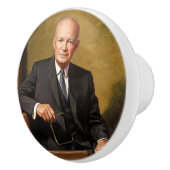 Dwight Eisenhower President White House Portrait Keramikknauf (Rechts)