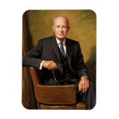 Dwight Eisenhower President White House Portrait Magnet (Vertikal)