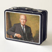 Dwight Eisenhower President White House Portrait Metall Brotdose (Rückseite)